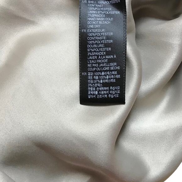 Forever 21 Woven Top Sleeveless Tunic Silky Cocoa Back Zipper Women Large NWT - Picture 5 of 11